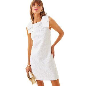 Lilly Pulitzer Carmine Stretch Shift Dress in Resort White NWT - Size 14